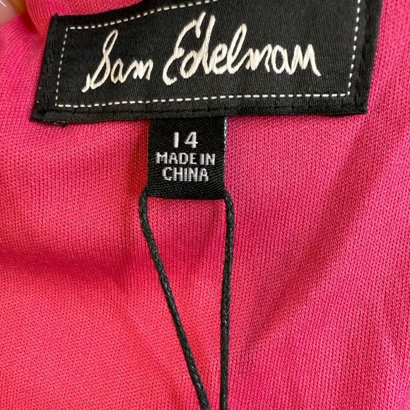 Sam Edelman Pleated Midi Dress in Island Pink - Picture 7 of 7